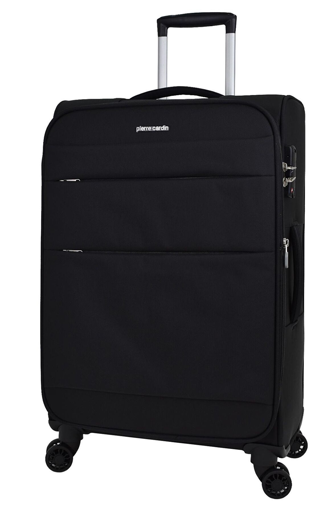 Pierre Cardin Ultra Light Hafif Lüx Kumaş Büyük Boy Valiz Siyah PC4200