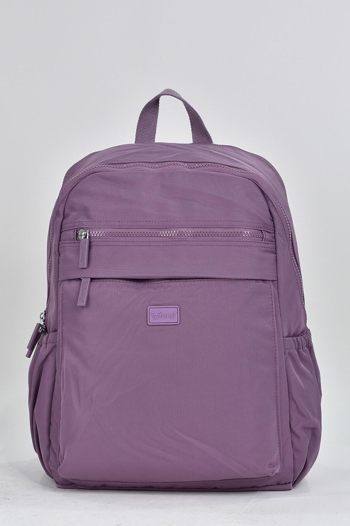 Elatae Unisex Çok Gözlü Günlük Seyahat Okul Sırt Çantası Mor 17306