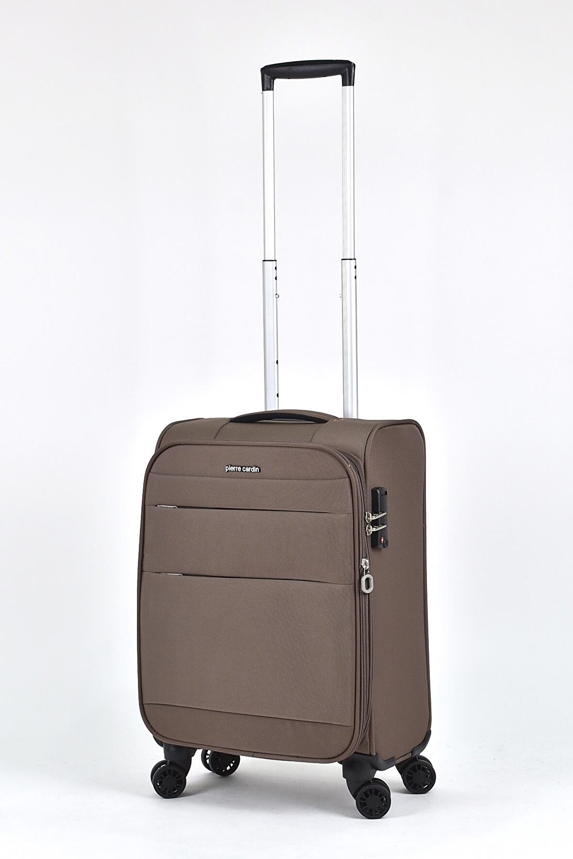 Pierre Cardin Ultra Light Hafif Lüx Kumaş Kabin Boy Valiz Kahverengi PC4200