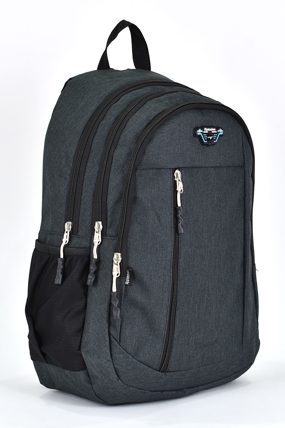 Elatae Unisex Ortopedik Çok Gözlü Günlük Seyahat Okul Sırt Çantası Siyah 5057