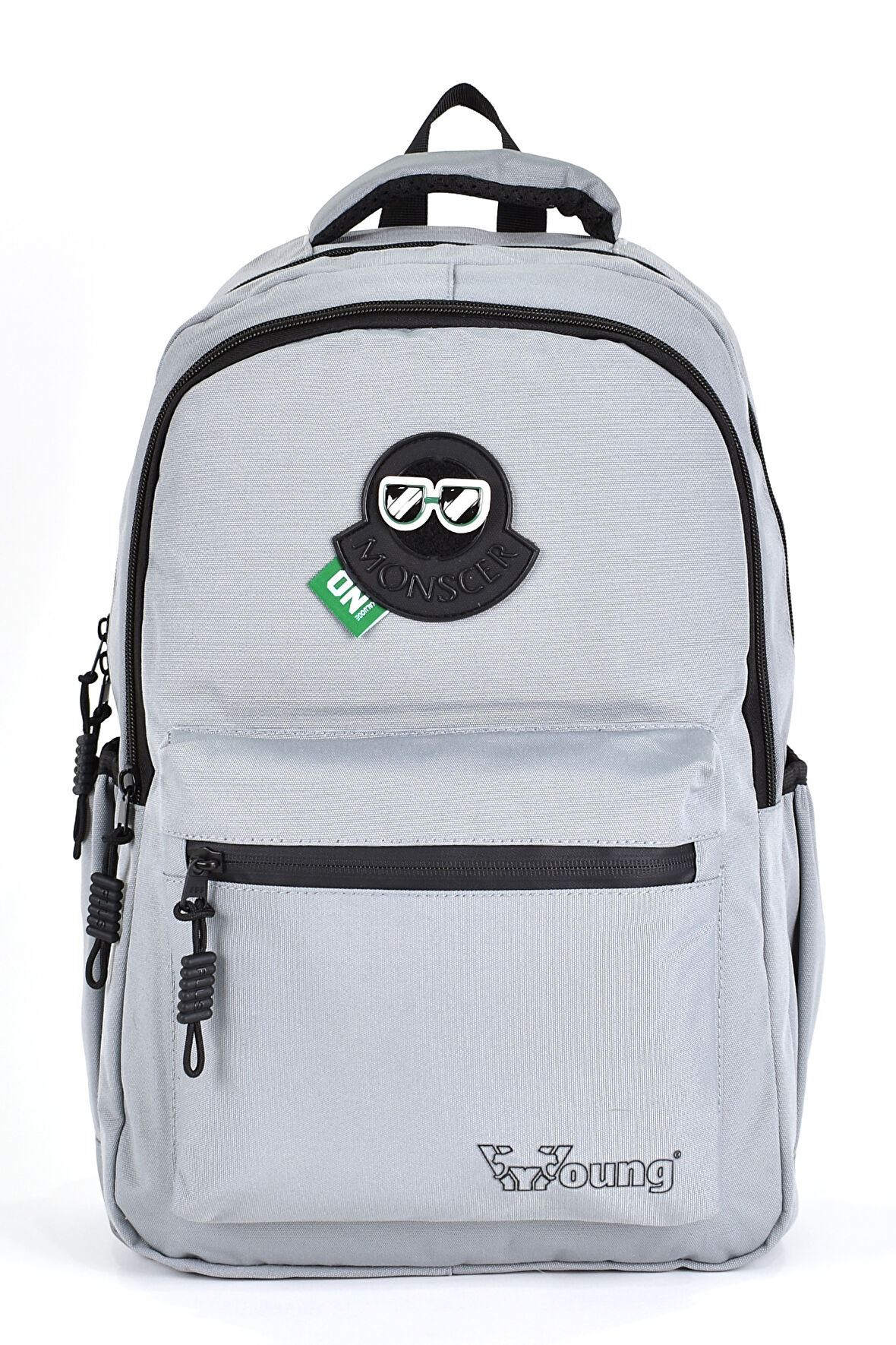 Elatae Unisex Ortopedik Çok Gözlü Günlük Seyahat Okul Sırt Çantası Gri 51696