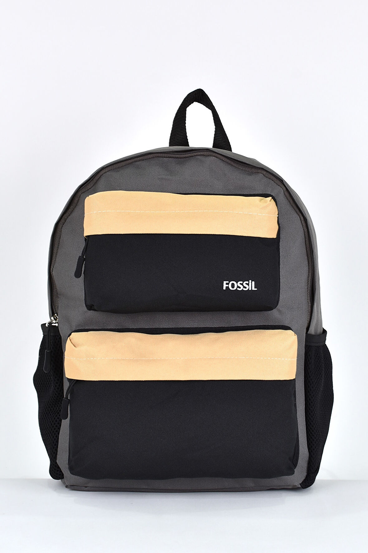 Fossil Unisex Çok Gözlü Günlük Seyahat Okul Sırt Çantası Gri 9503