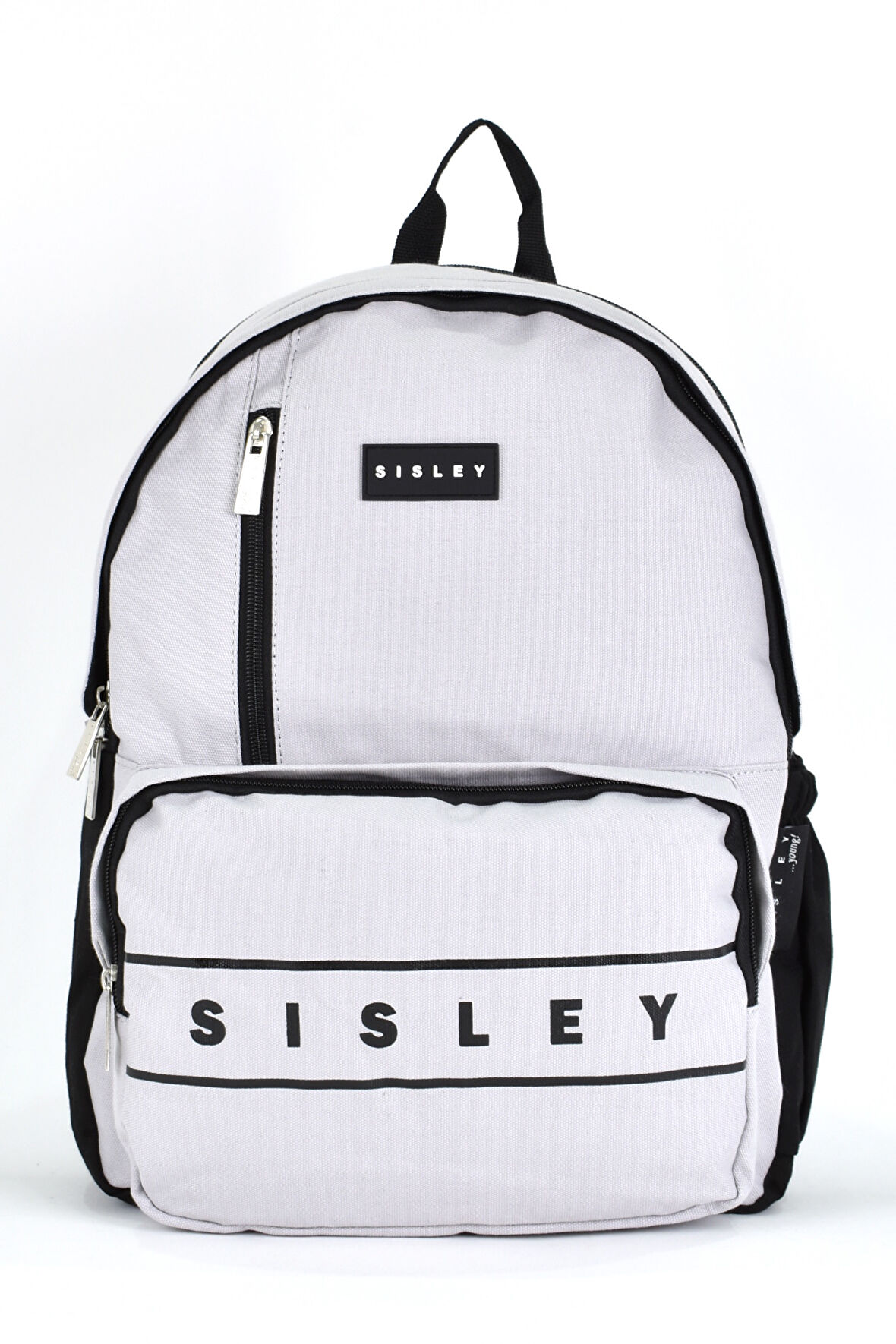 Sisley Okul Sırt Çantası Unisex Çok Gözlü Günlük Seyahat Sırt Çantası Gri 12920