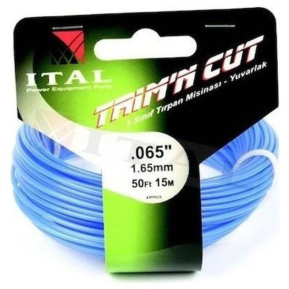 Ital 2.00Mm 15 Mt.Yuvarlak Yeşil Tırpan Misinası Ot Çim Kesme İpi