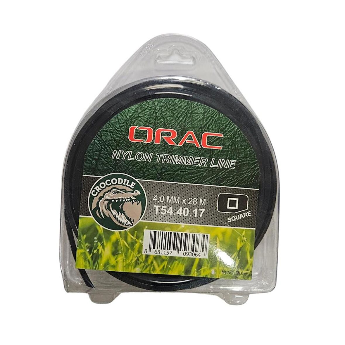 Orac 4.00 mm 28 mt.Kare Siyah Tırpan Misinası