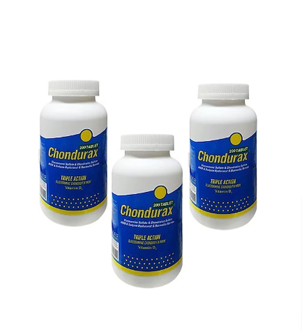 Chondurax Glucosamine Chondroitin MSM 200 Tablet 3'lü