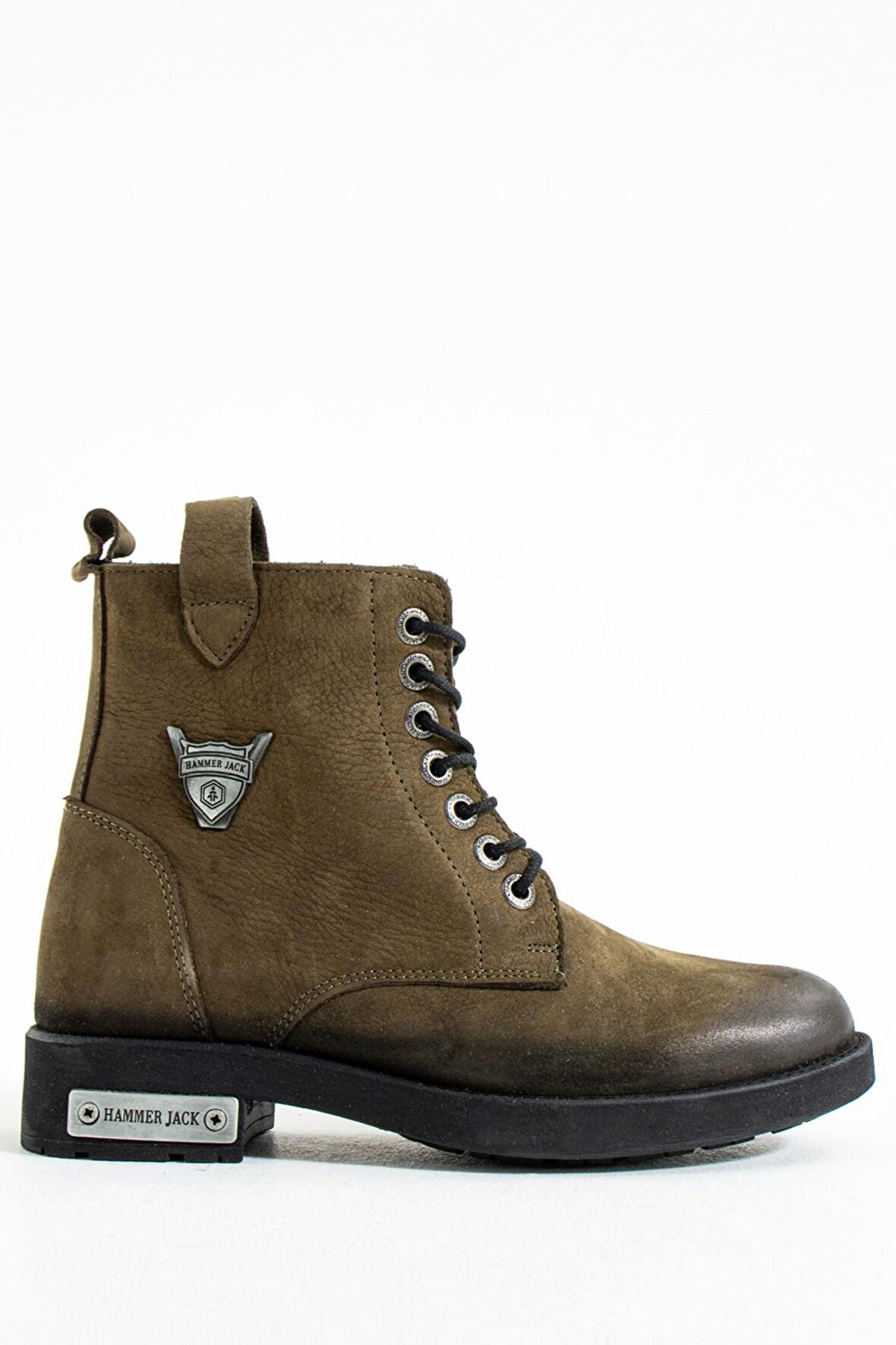 Hammer Jack Haki Yıkama Nubuk Kadın Bot