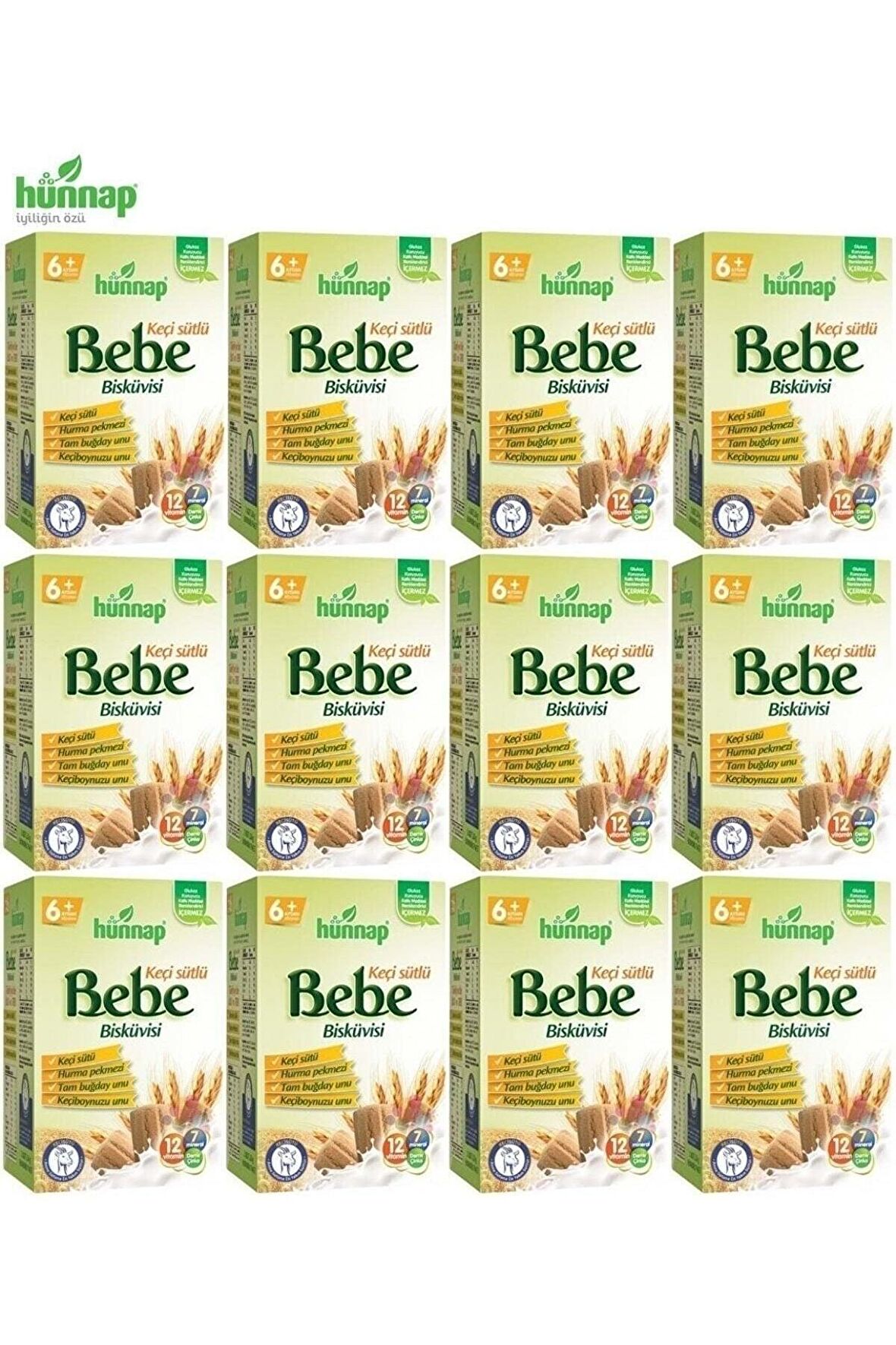 Bebe Bisküvisi Keçi Sütlü 400 Gr X 12 Adet Paket