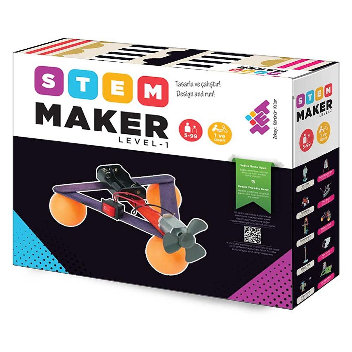 STEM - MAKER ELEKTRONİK SETİ Level-1 5+ Yaş 1+ Oyuncu