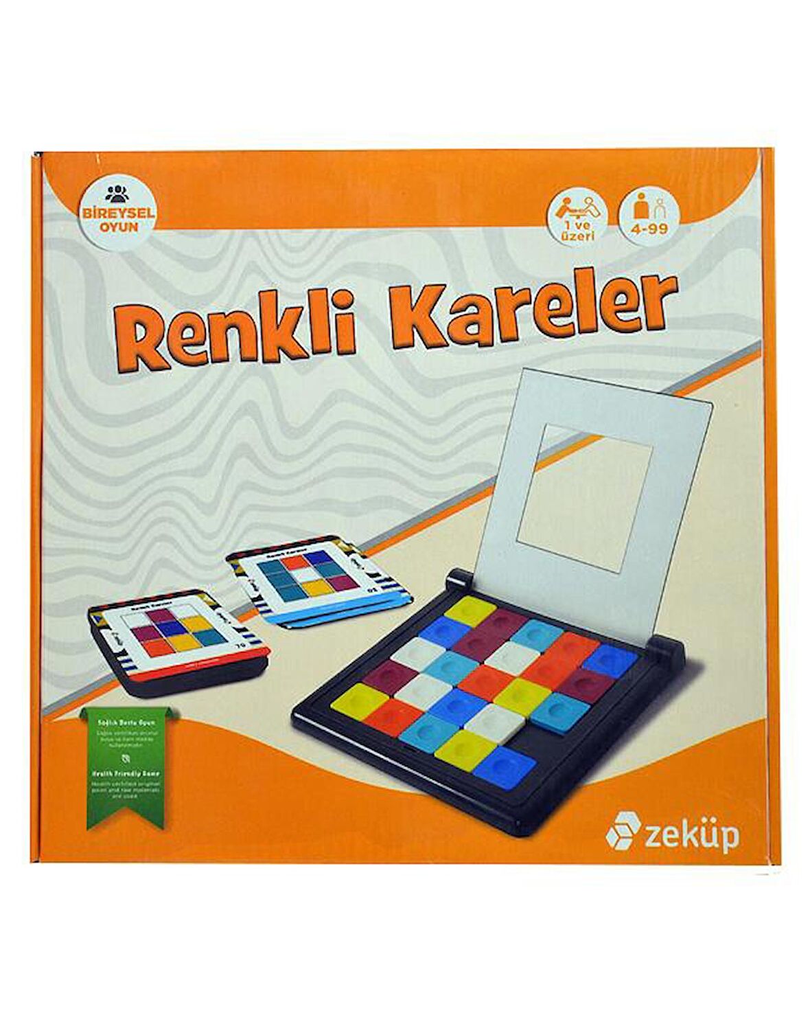 Zeküp Renkli Kareler Tekli Zeka Oyunu