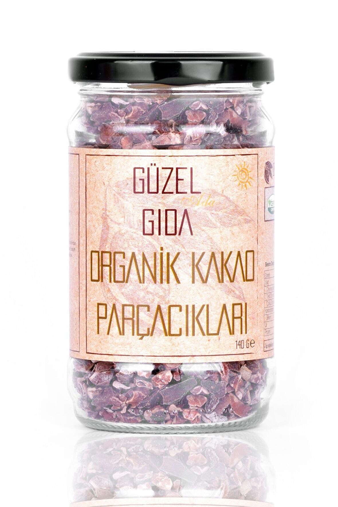 Organik Ham Kakao Parçacıkları (140 gr) - Güzel Gıda