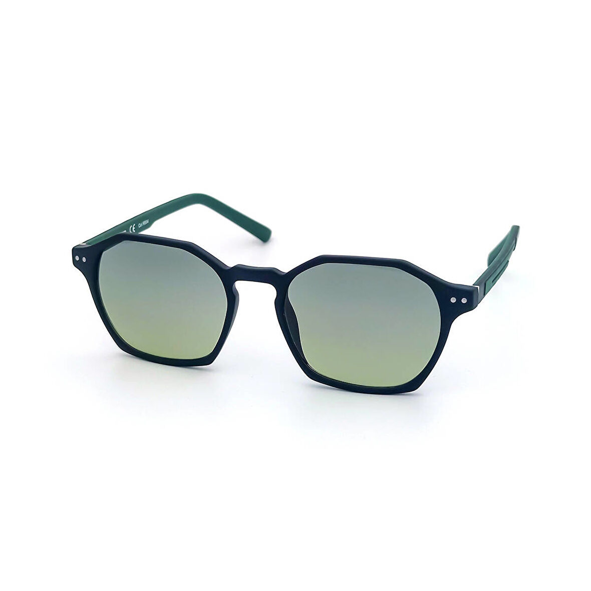 Yeşil Siyah Köşeli Tasarım Güneş Gözlüğü SS 319-CRB04