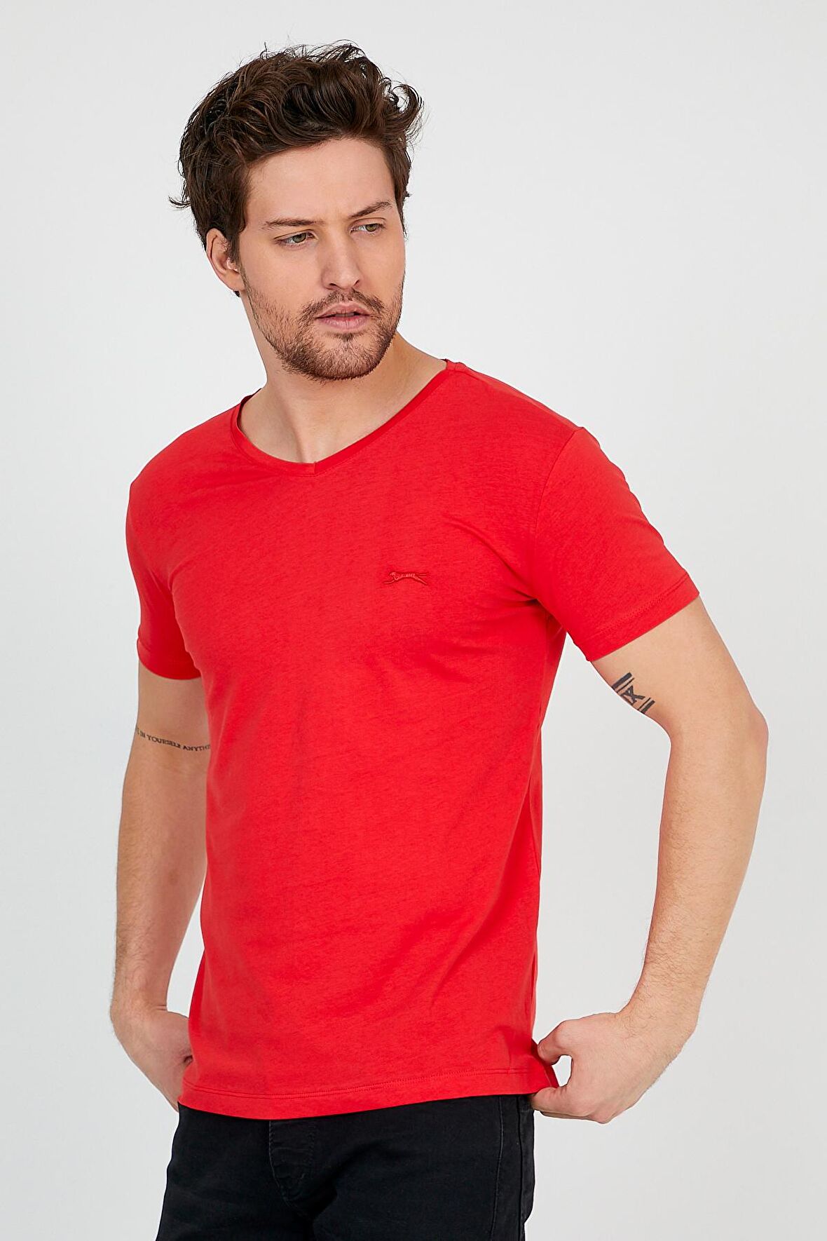 Slazenger SARGON IN Erkek  Mercan Tişört