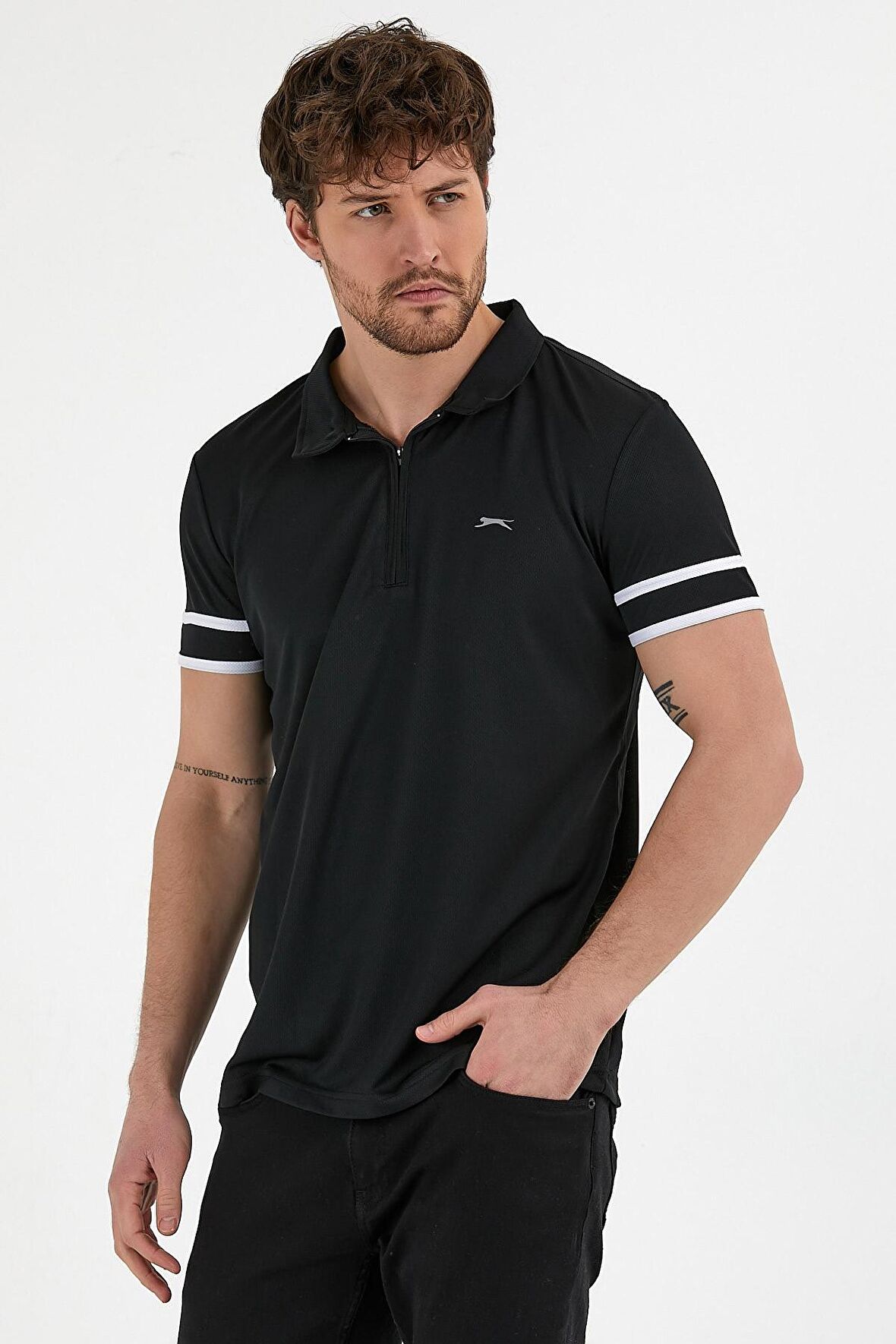 Slazenger REDMOND Erkek T-Shirt Siyah