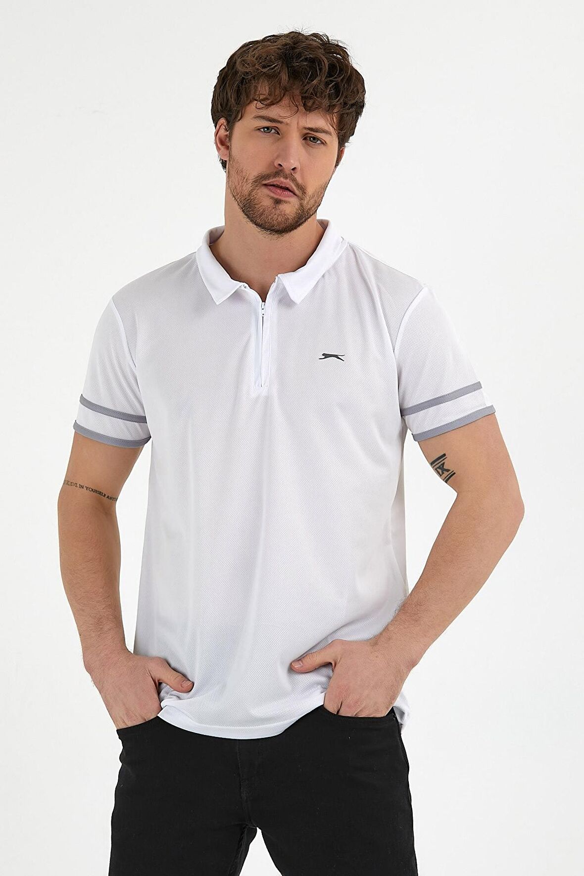 Slazenger REDMOND Erkek T-Shirt Beyaz