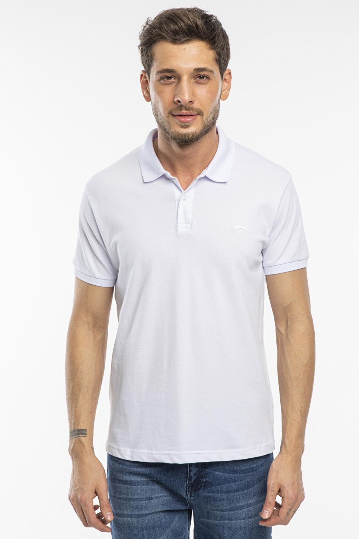 Slazenger SALVATOR Erkek T-Shirt Beyaz