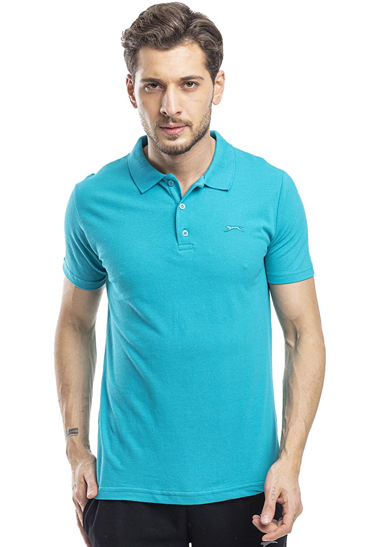 Slazenger SOHO I Erkek Polo Yaka Koyu Mavi Tişört