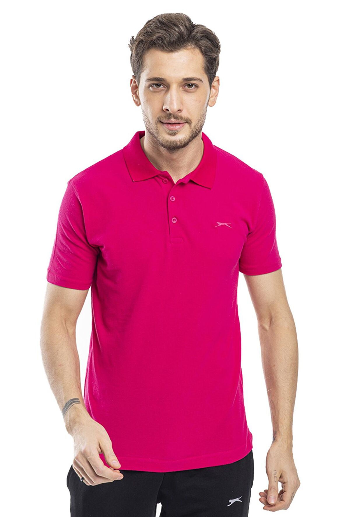 Slazenger SOHO Erkek T-Shirt Fuşya