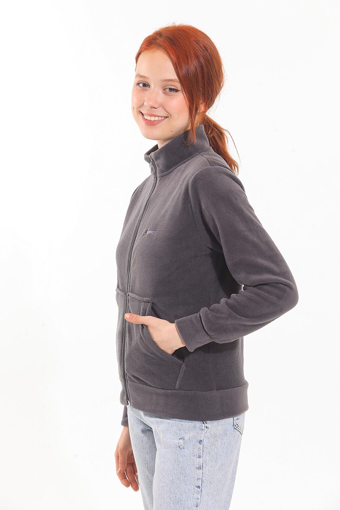 Slazenger SOUL I Kadın Polar K.Gri