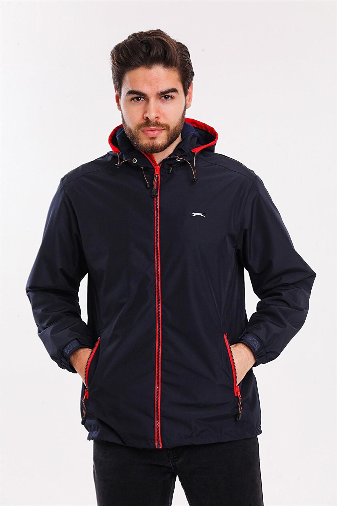 Slazenger OFANS Erkek  Lacivert Yağmurluk