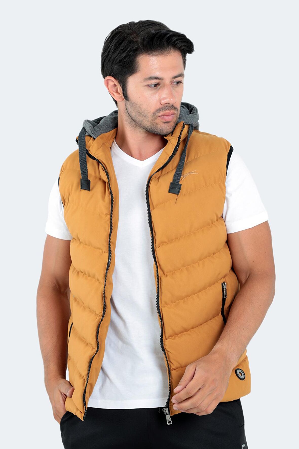 Slazenger HAMMER I Erkek Şişme Yelek Hardal Yelek