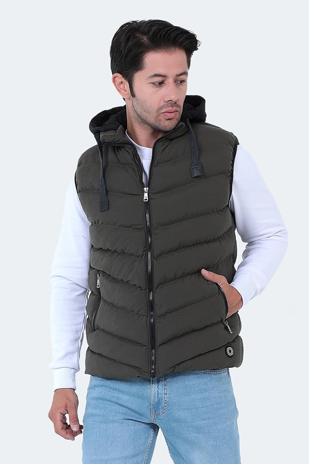Slazenger HAMMER I Erkek Şişme Yelek Haki Yelek
