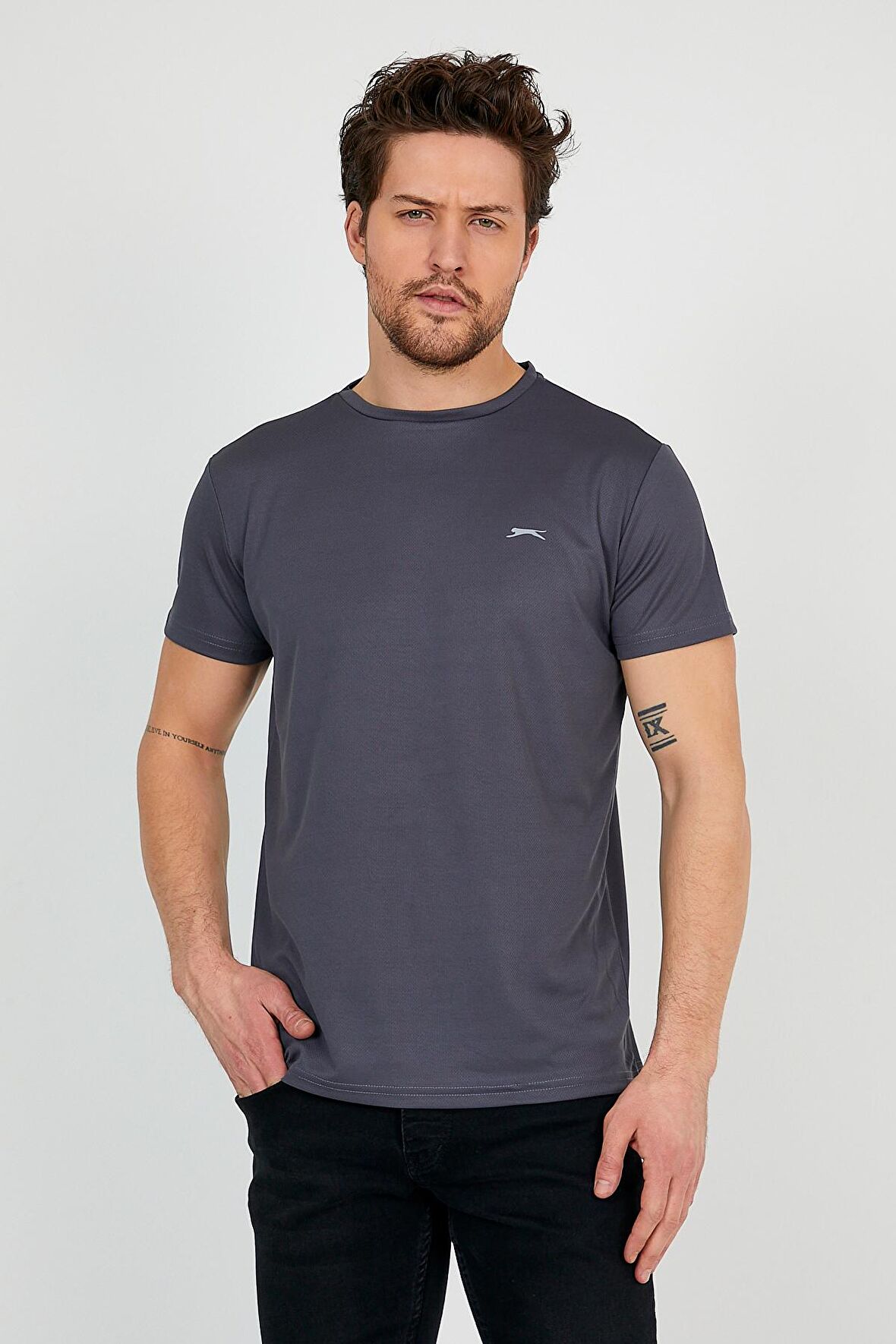 Slazenger REPUBLIC I Erkek T-Shirt K.Gri