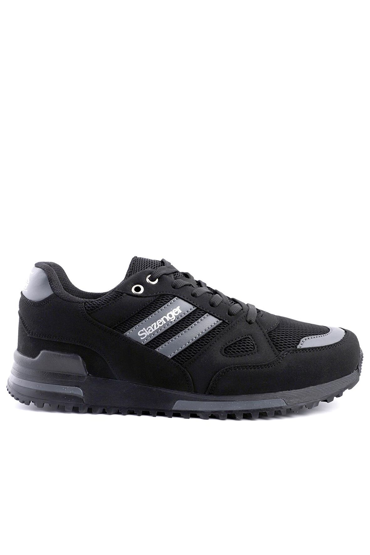 Slazenger MAROON I Büyük Beden Sneaker Erkek Ayakkabı Siyah / Siyah
