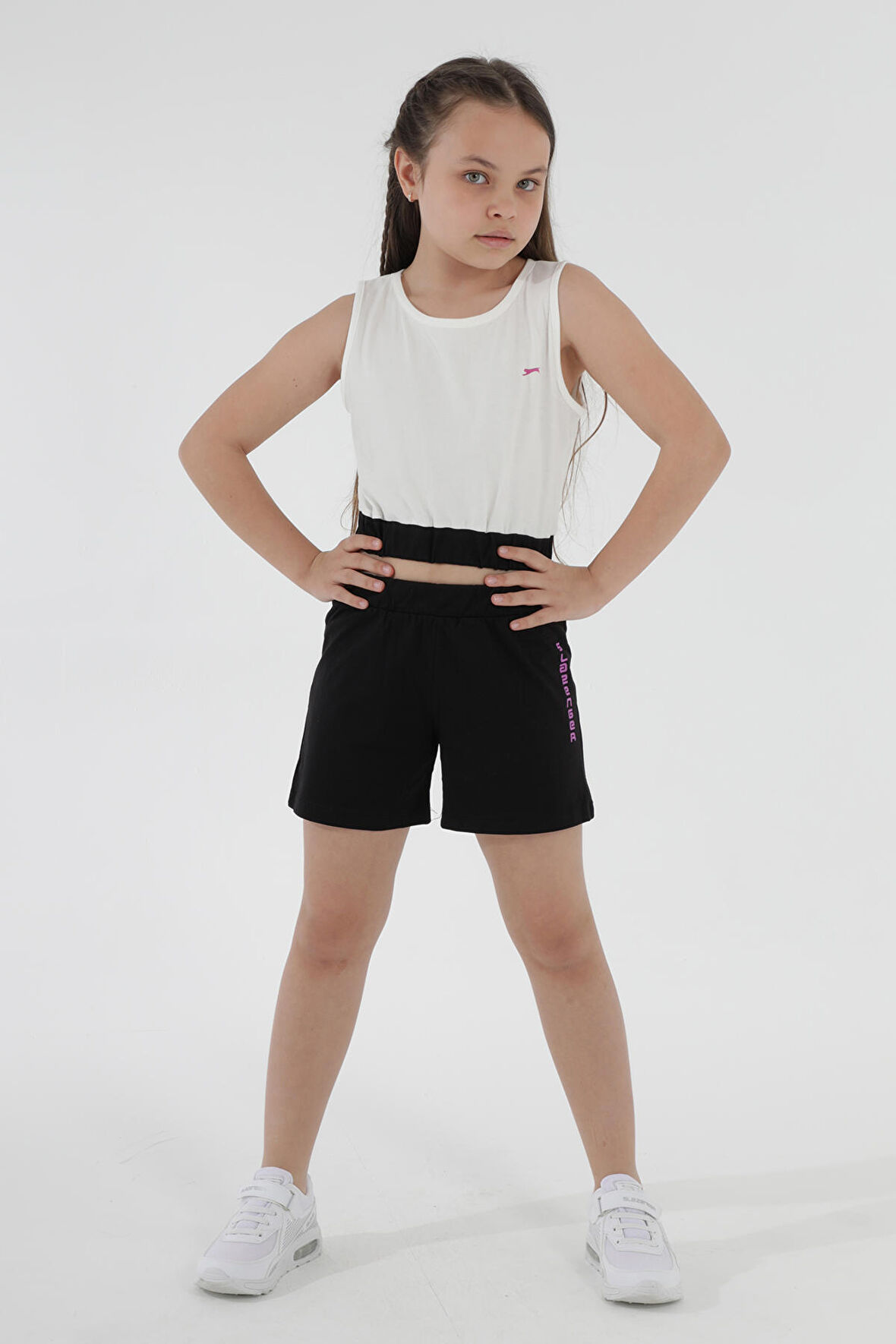 Slazenger DIODATO IN Çocuk  Beyaz Alt Üst Takım