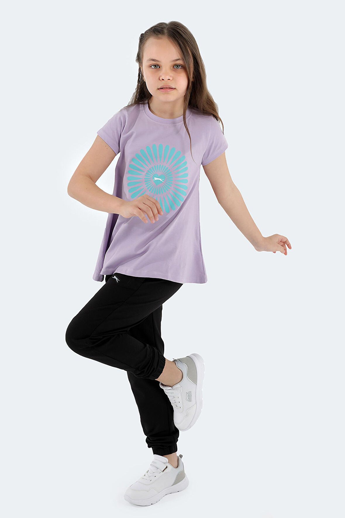 Slazenger POSEIDON Çocuk  Lila Tişört