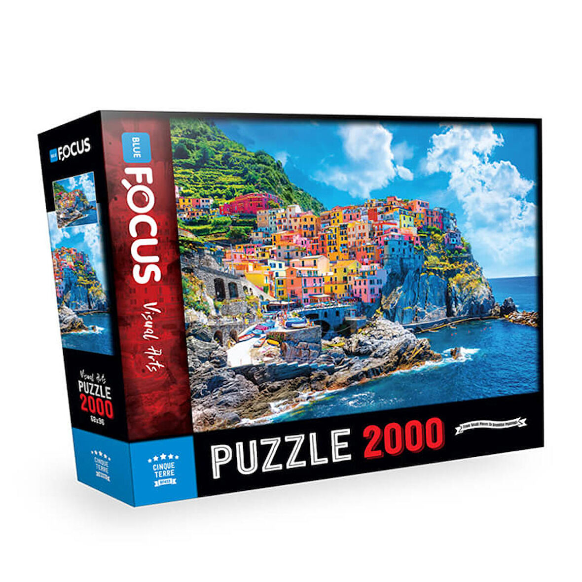 Blue Focus Cinque Terre 14+ Yaş Küçük Boy Puzzle 2000 Parça