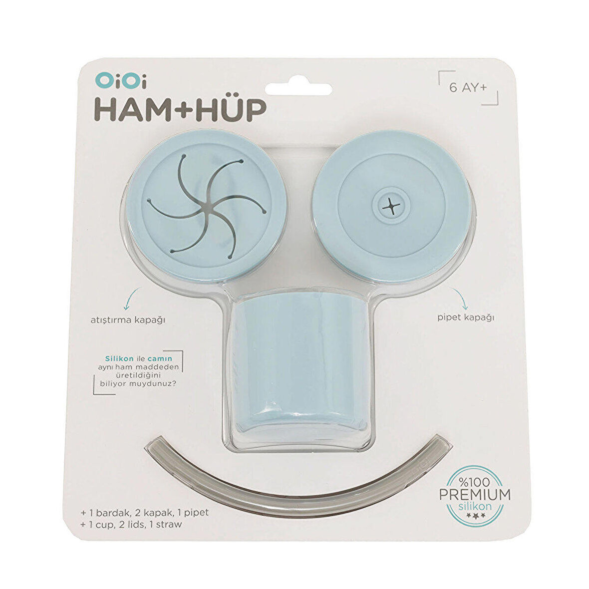 OiOi Ham + Hüp Mineral Blue / Powder Grey