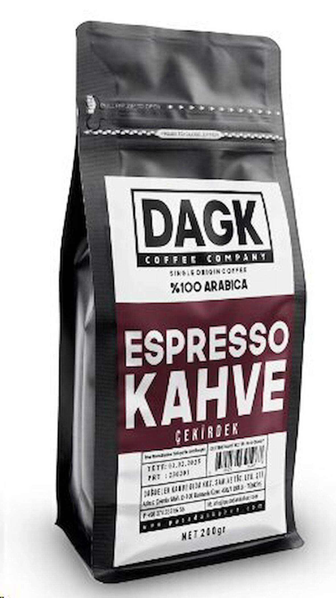 DAGK ESPRESSO ÇEKİRDEK KAHVE 200GR