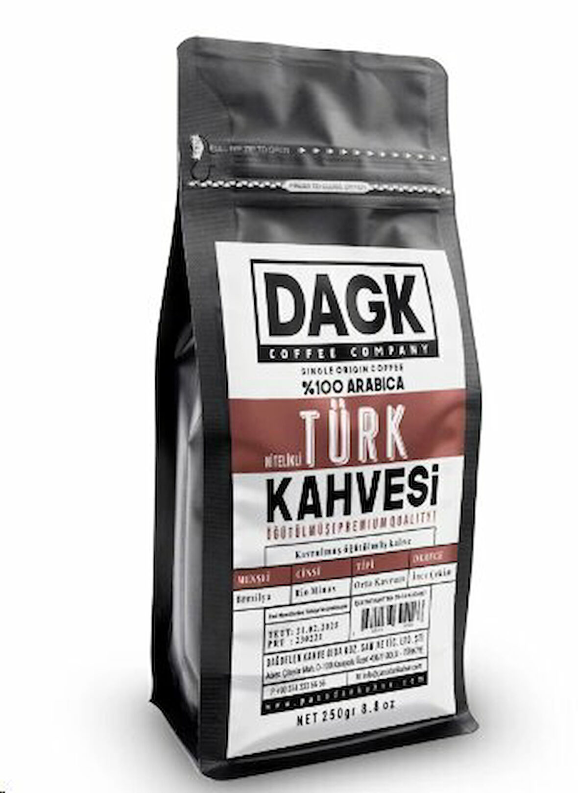 DAGK NİTELİKLİ TÜRK KAHVESİ 250 GR