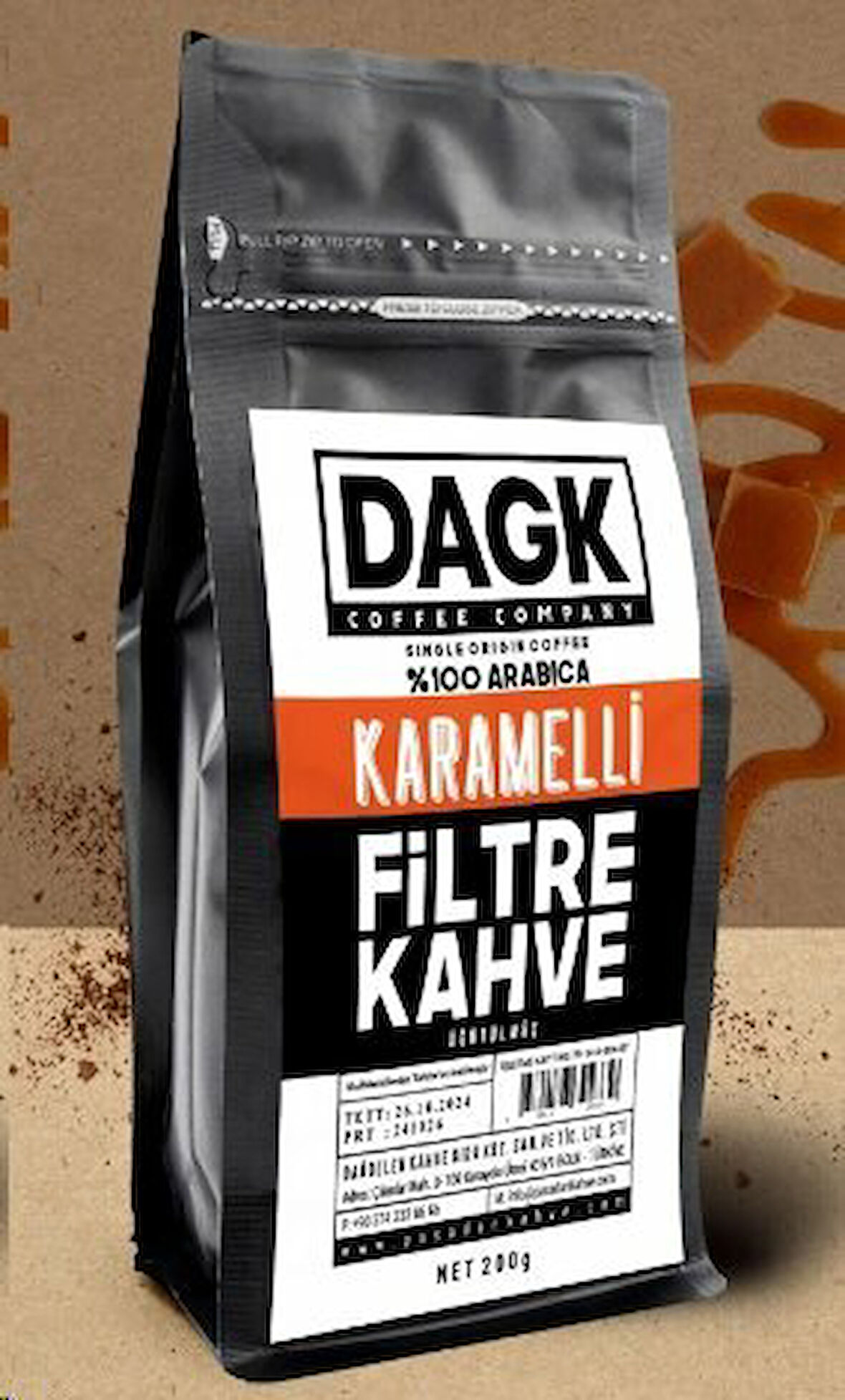 DAGK KARAMELLİ FİLTRE KAHVE 200 GR