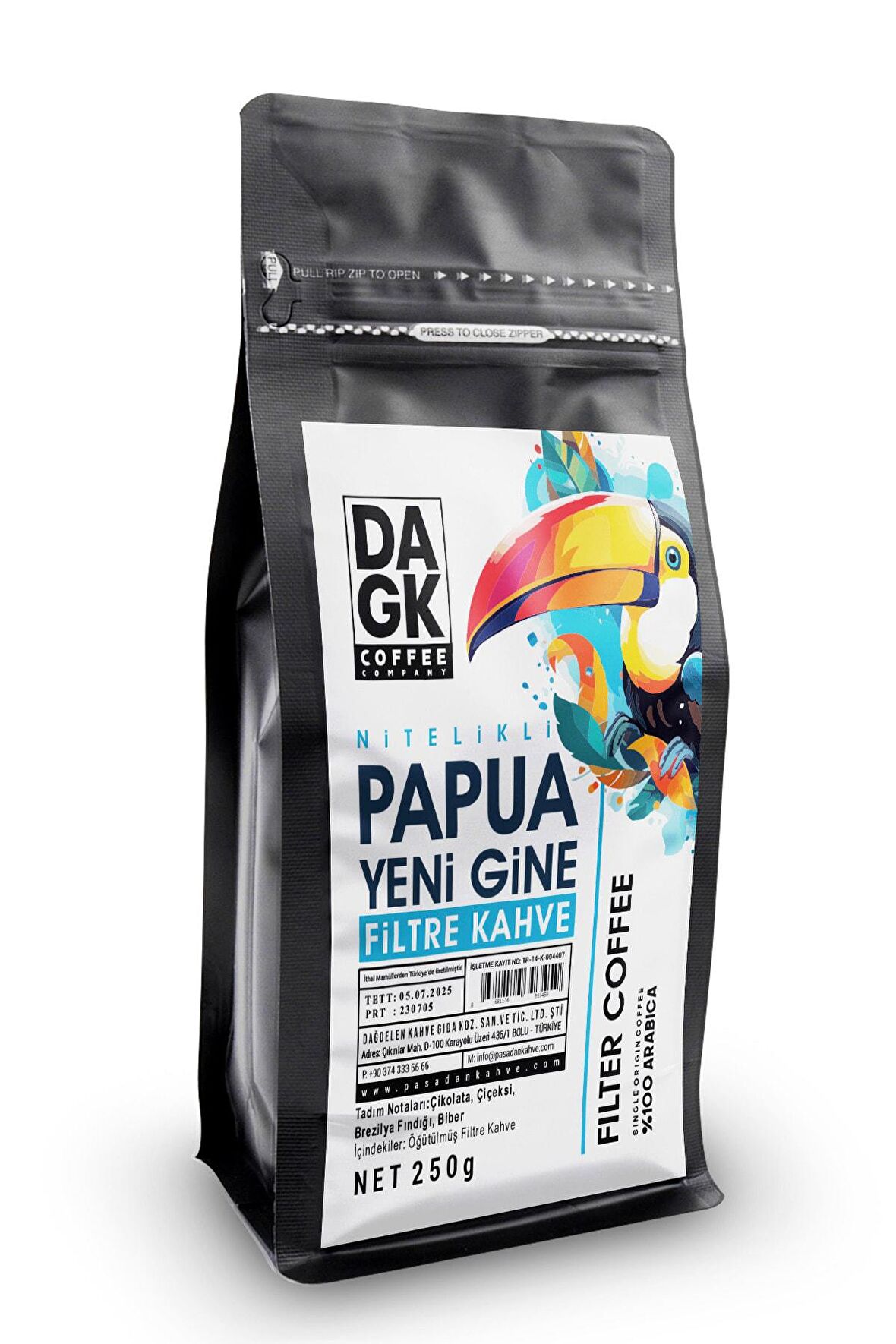 Papua Yeni Gine Filtre Kahve 250g (Öğütülmüş)