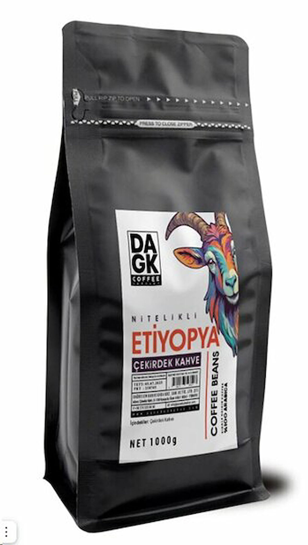 DAGK ETİYOPYA ÇEKİRDEK 1000GR