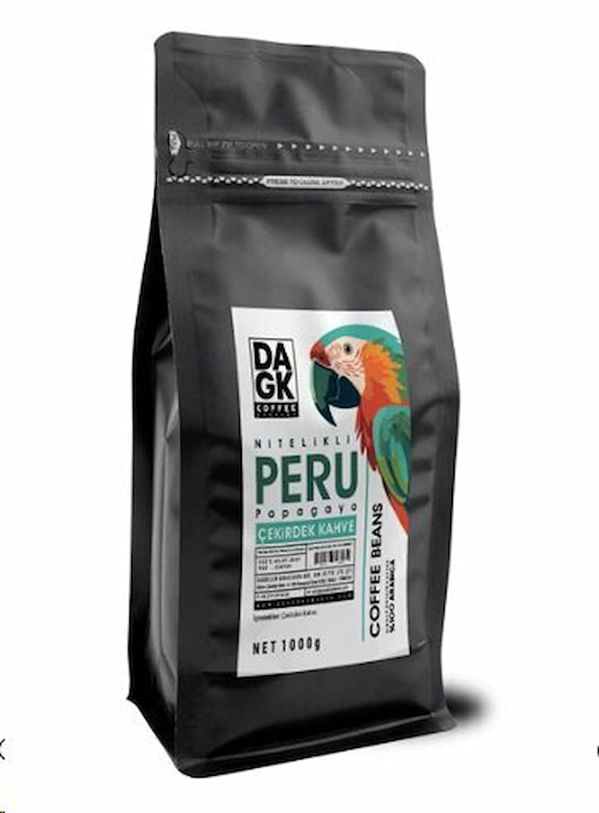 DAGK PERU PAPAGAYO ÇEKİRDEK KAHVE 1000GR