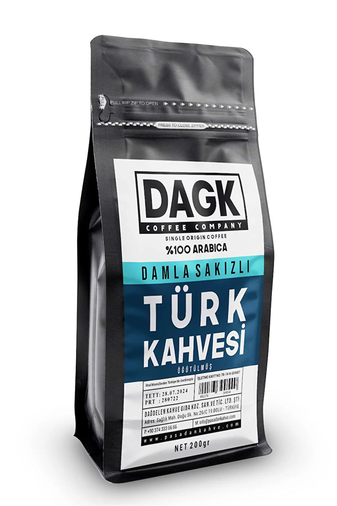 DAGK DAMLA SAKIZLI TÜRK KAHVESİ 1000 GR