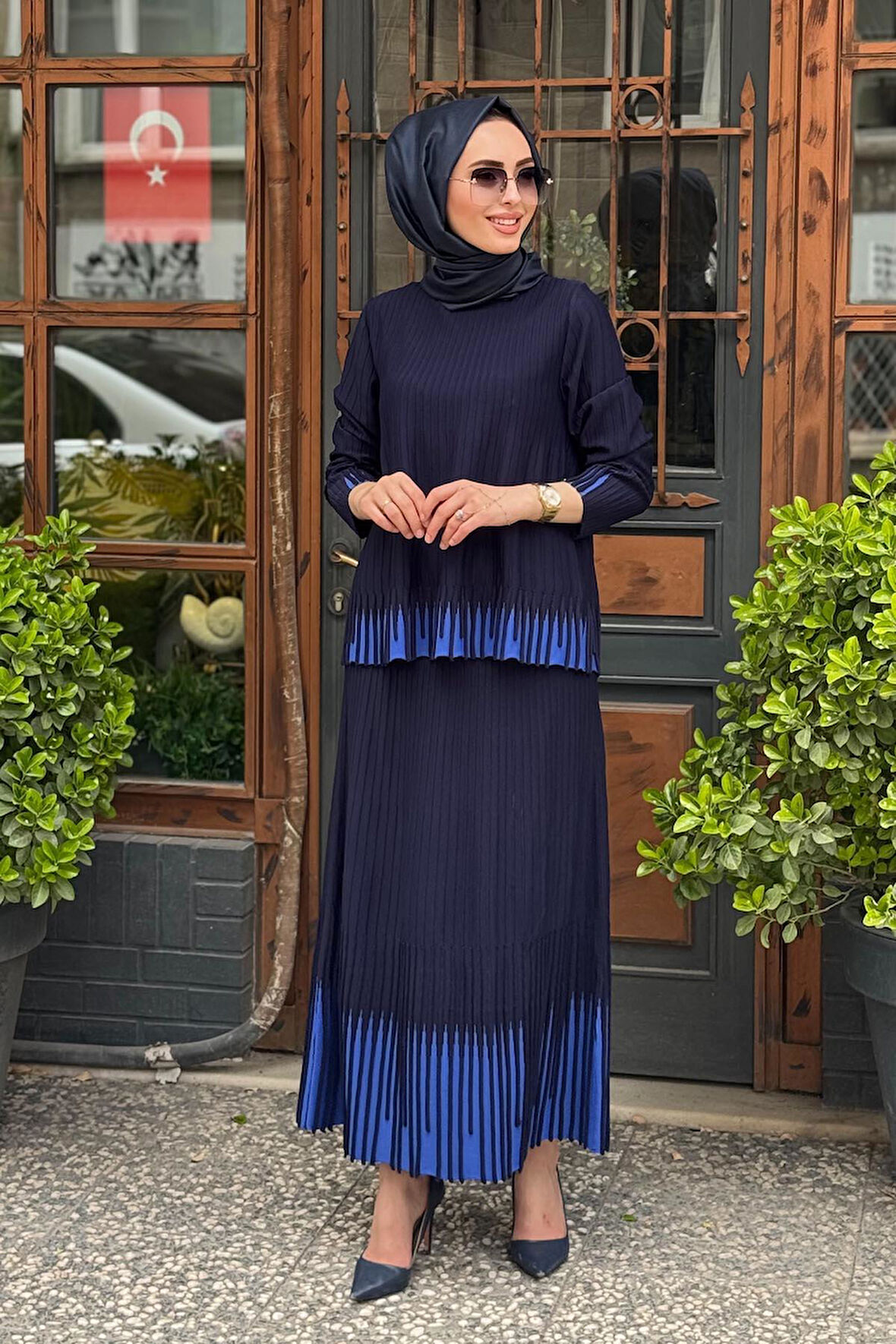 İNVEE Etekli Takım 7034 Lacivert