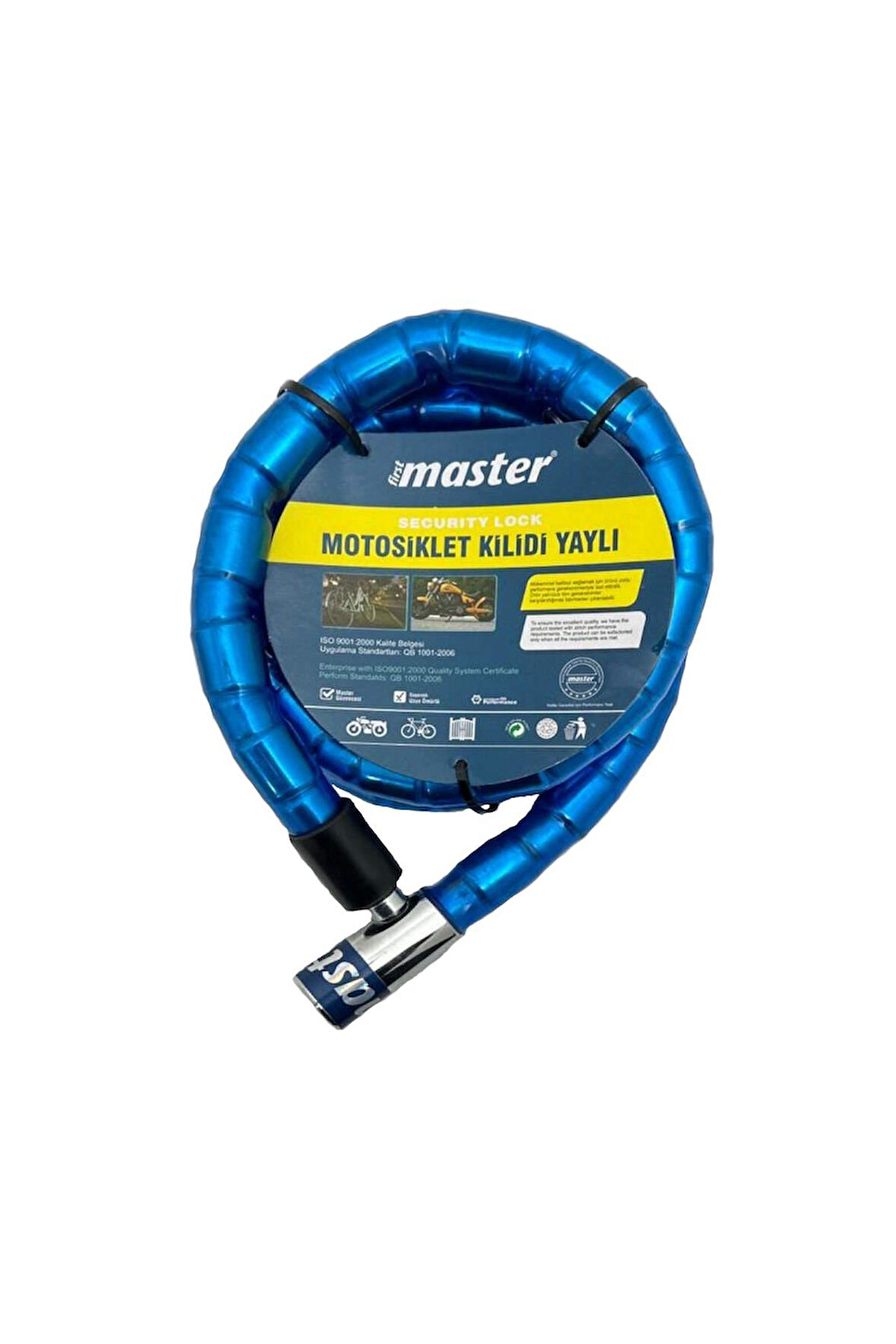 Master Motosiklet Kilidi Yaylı 22 mmx150 mm