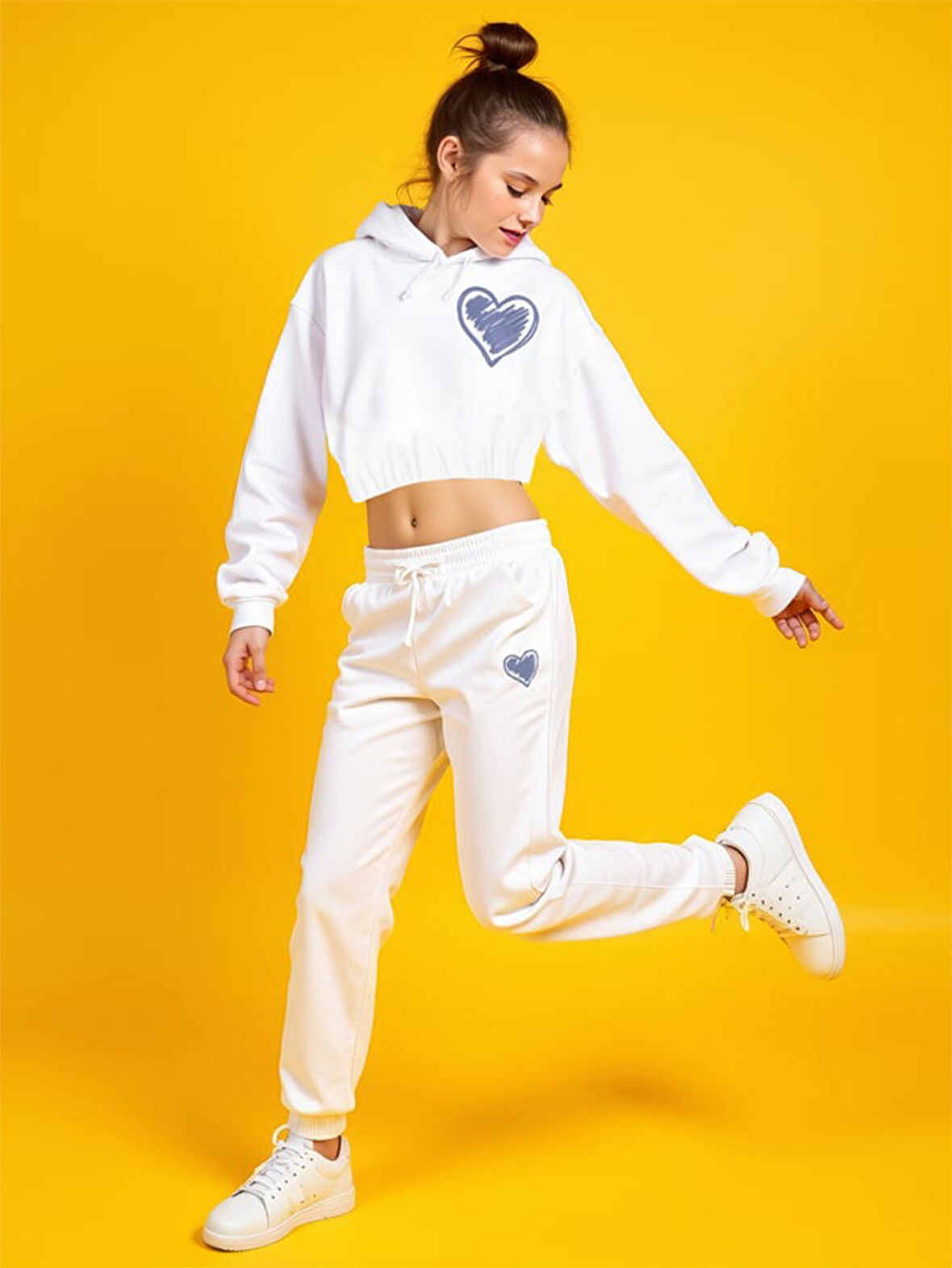 Gro Kız Çocuk Sweatshirt Eşofman Altı 2'li Takım