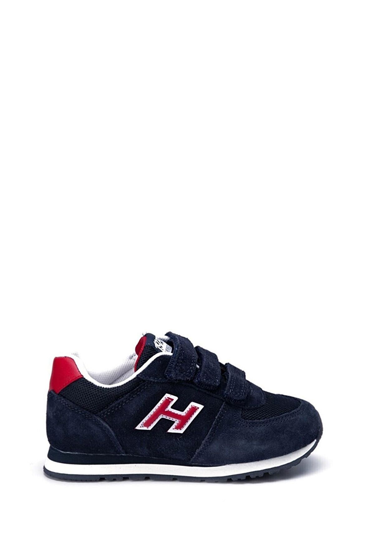 Hammer Jack Hakiki Deri Peru Lacivert - Kırmızı Unisex Çocuk Spor Ayakkabı 
