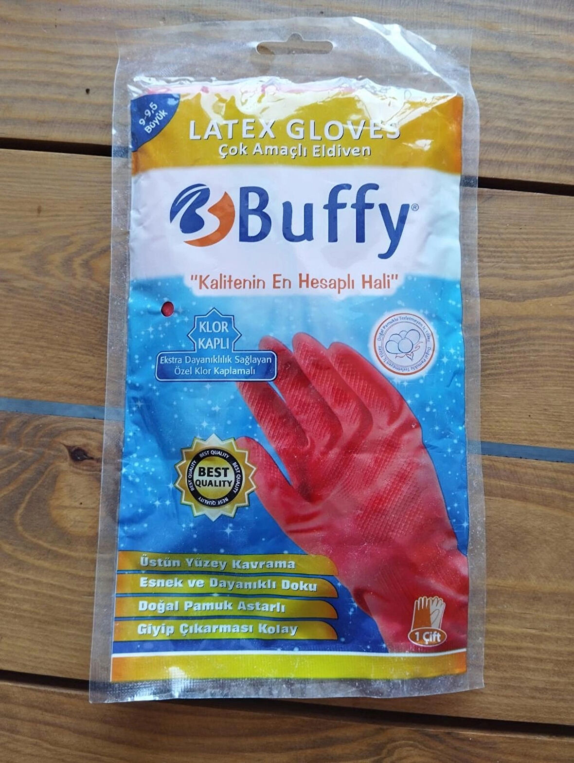  BUFFY lateks bulaşık eldiveni L BEDEN