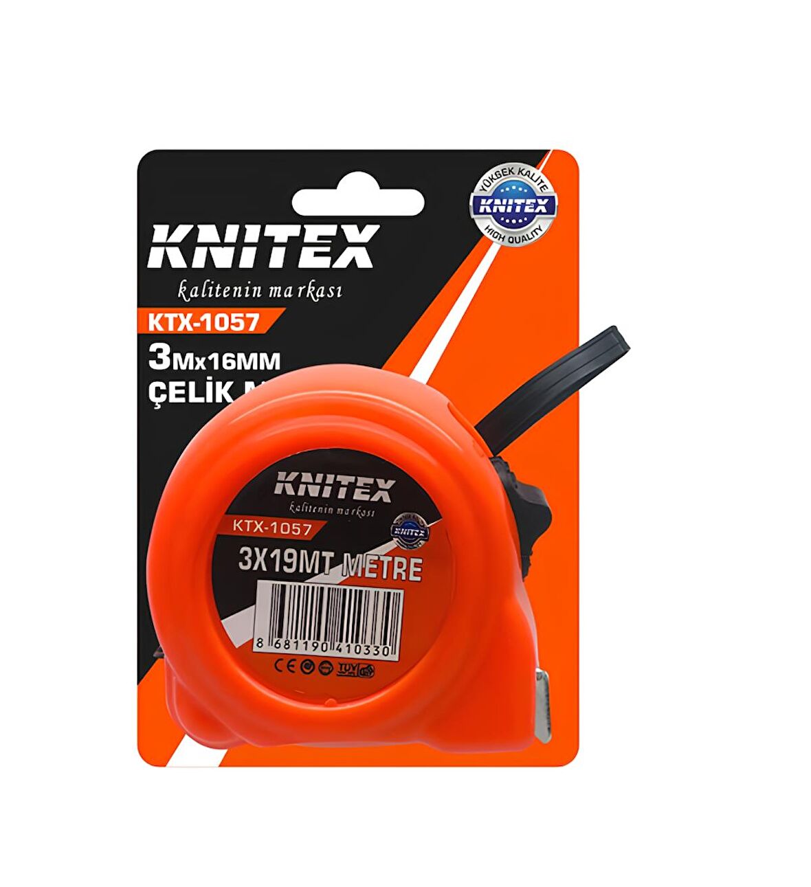 Knitex Turuncu Şerit Metre 3 Mt x 19 Mm KTX-1057