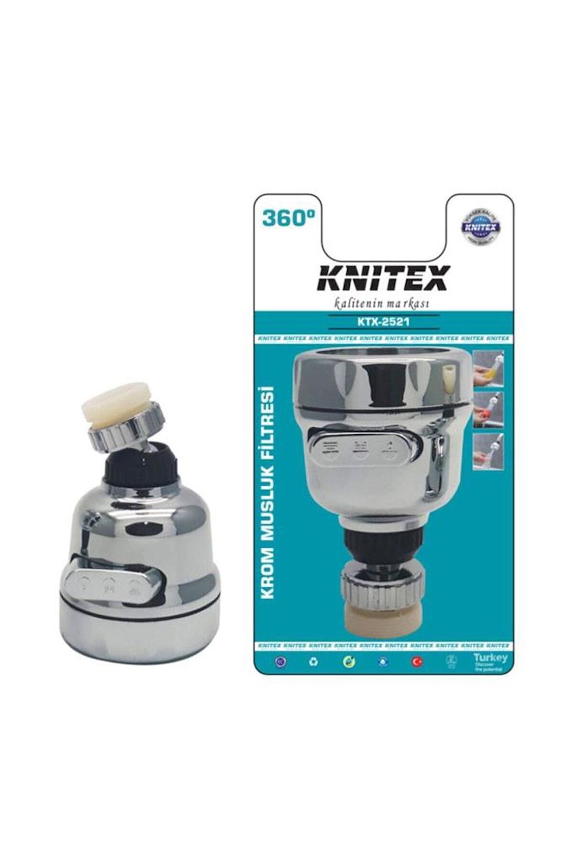 Knitex Kübar Fonksiyonlu Musluk Başlığı KTX-2521