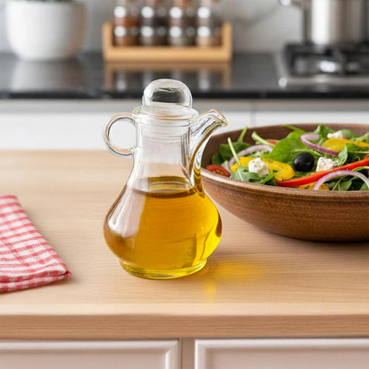 Porsima Pbt-570 Kapaklı Akrilik Yağlık Sirkelik Yağdanlık 80ml