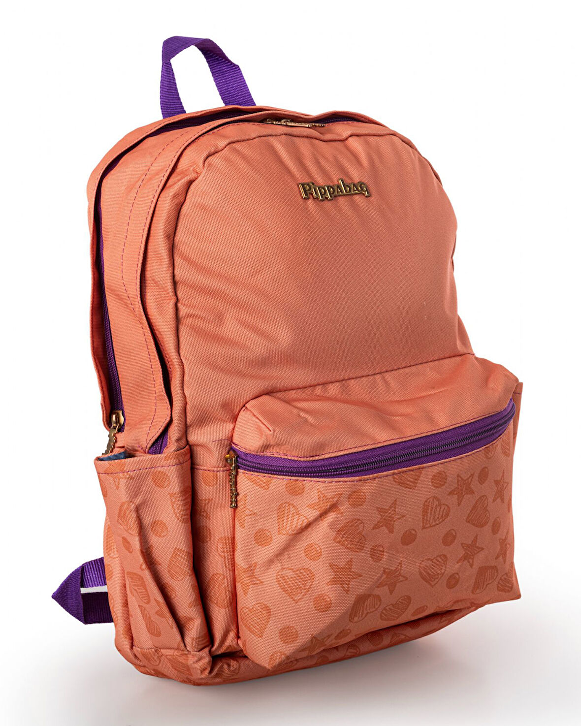 Pippa Kumsal Kız Çocuk Üç Gözlü Okul ve Günlük Turuncu Sırt Çantası
