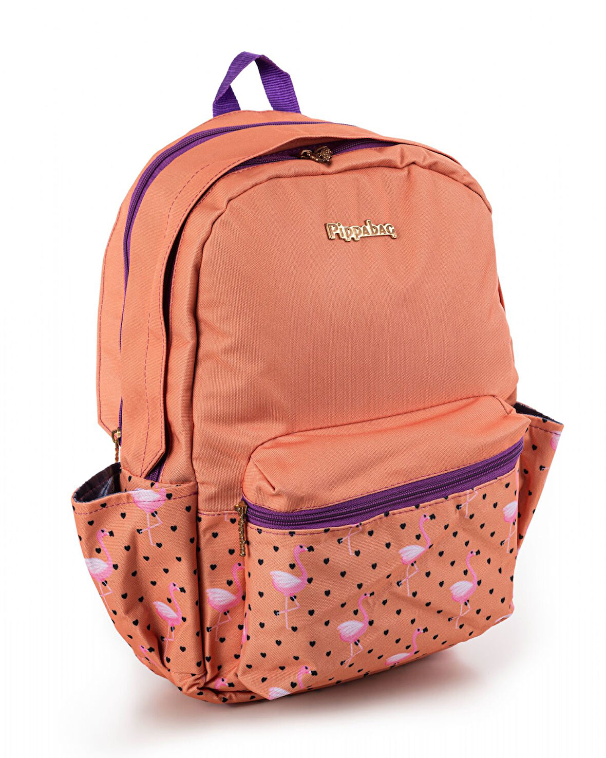 Pippa Flamingo Üç Gözlü Turuncu Okul ve Günlük Sırt Çantası