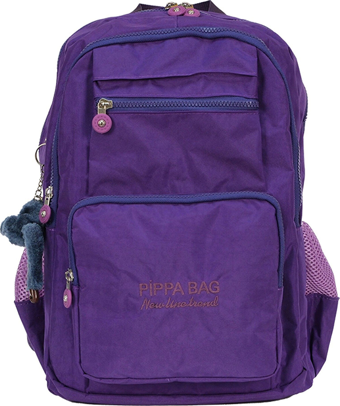 Pippa İlus Dört Gözlü Okul ve Günlük Sırt Çantası (Mor - Kadın - CNT8035-08)
